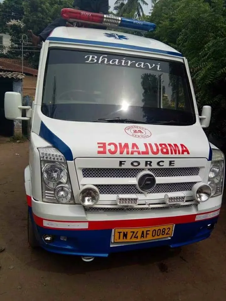 Bhairavi Force ambulance front view